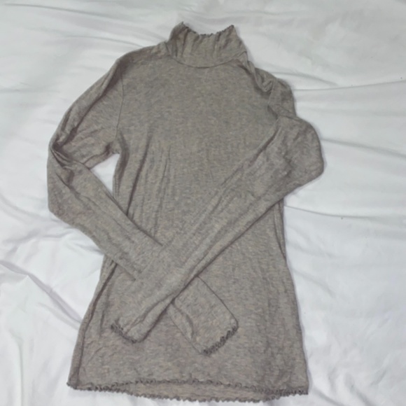 LG Wilfred Beige Mock Turtleneck - Picture 2 of 6